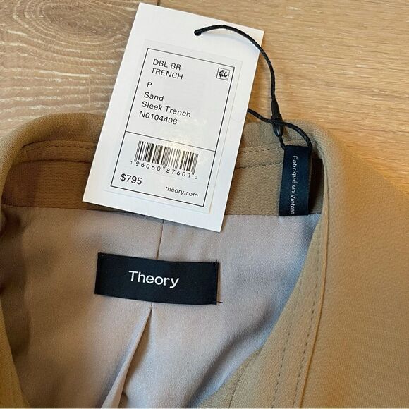 Oaklane Trench Coat in Admiral Crepe
 In Color SAND - Picture 6 of 9